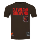 NFL CLEVELAND BROWNS CLASSIC MESH MEN'S SJ STRIPED TEE (BROWN)