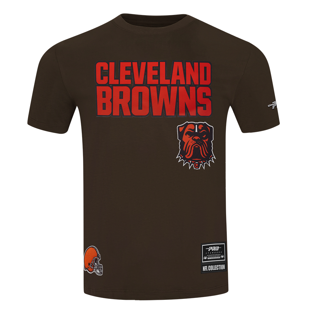NFL CLEVELAND BROWNS CLASSIC MESH MEN'S SJ STRIPED TEE (BROWN)