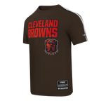 NFL CLEVELAND BROWNS CLASSIC MESH MEN'S SJ STRIPED TEE (BROWN)