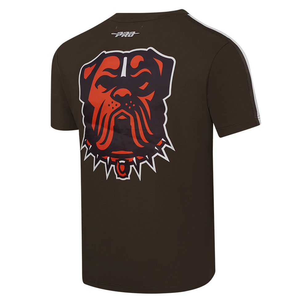 NFL CLEVELAND BROWNS CLASSIC MESH MEN'S SJ STRIPED TEE (BROWN)