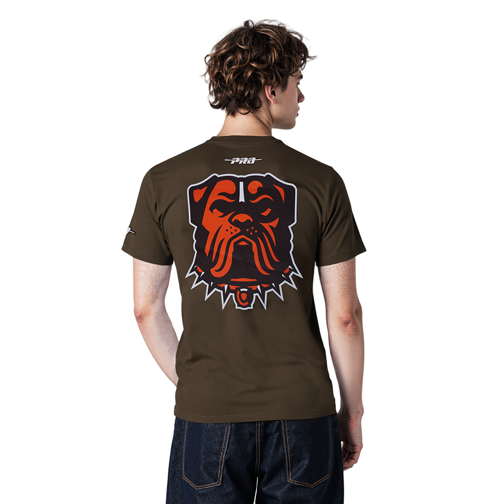 NFL CLEVELAND BROWNS CLASSIC MESH MEN'S SJ STRIPED TEE (BROWN)