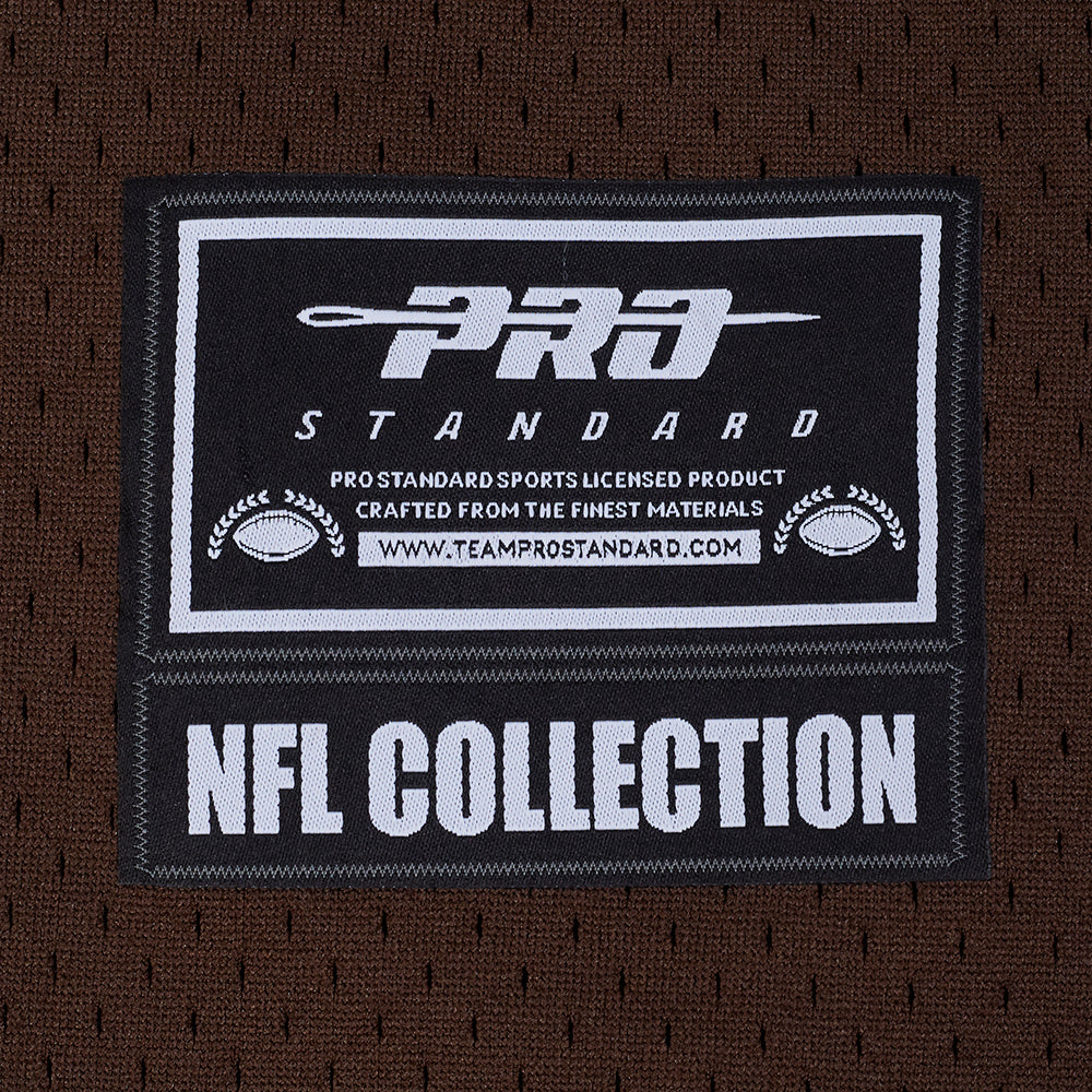 NFL CLEVELAND BROWNS CLASSIC MESH CHEMISE BOUTONNÉE (BRUN)