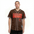 NFL CLEVELAND BROWNS CLASSIC MESH CHEMISE BOUTONNÉE (BRUN)