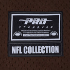 NFL CLEVELAND BROWNS MESH CHEMISE BOUTONNÉE EN FILET POUR HOMME (BRUN)