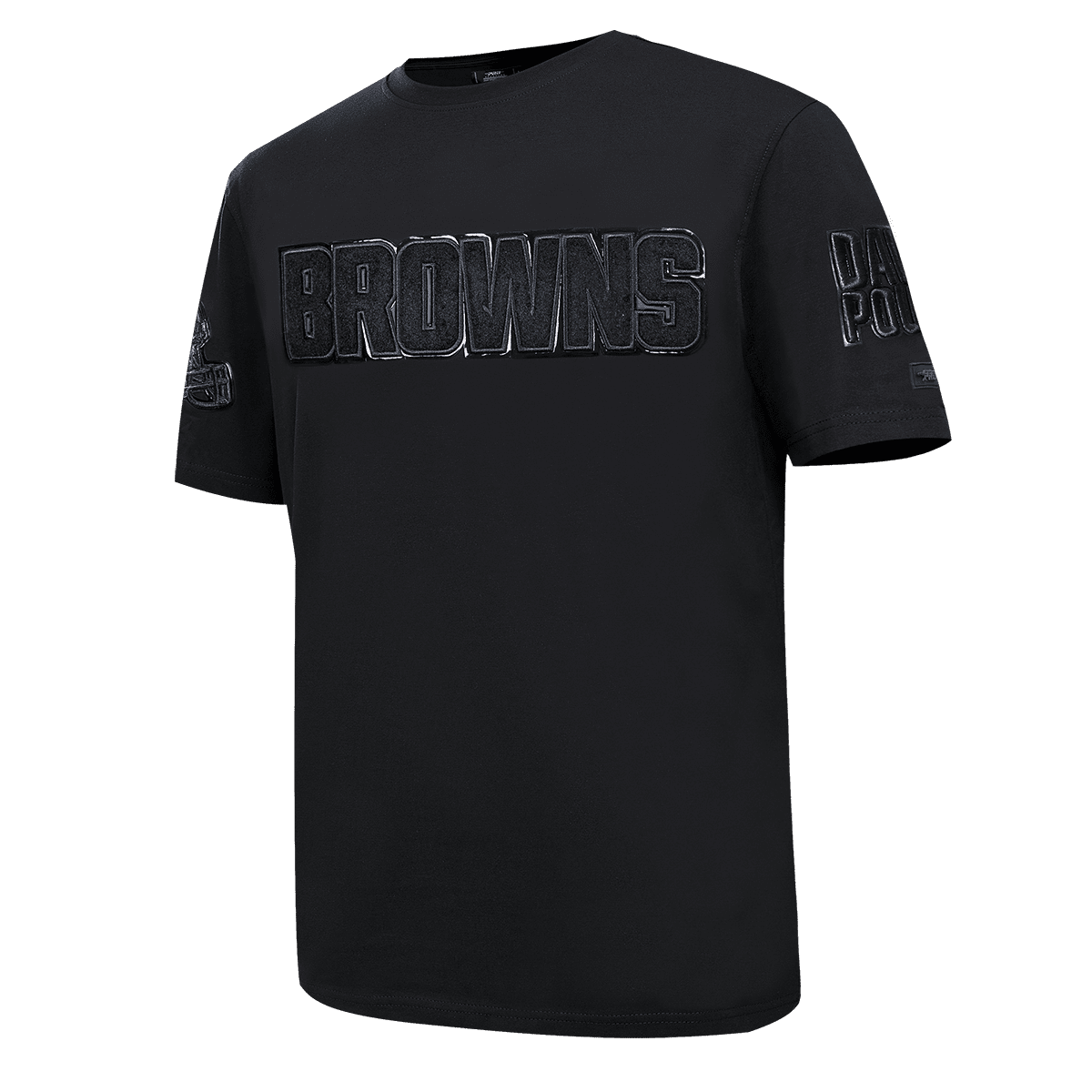 NFL CLEVELAND BROWNS TRIPLE BLACK T-SHIRT PRO TEAM À LOGO POUR HOMME (TRIPLE NOIR)
