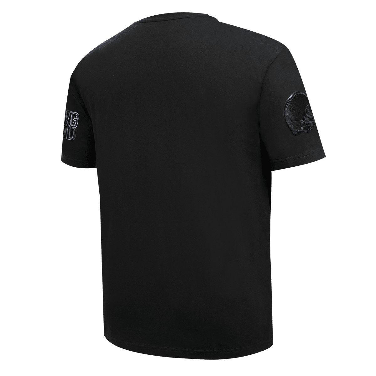 NFL CLEVELAND BROWNS TRIPLE BLACK LOGO PRO TEAM MEN'S TEE (TRIPLE BLACK)