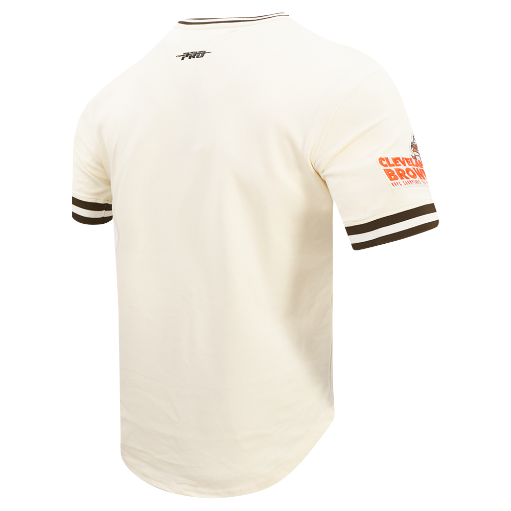 NFL CLEVELAND BROWNS RETRO CLASSIC MEN'S DK TEE (EGGSHELL/ BROWN)