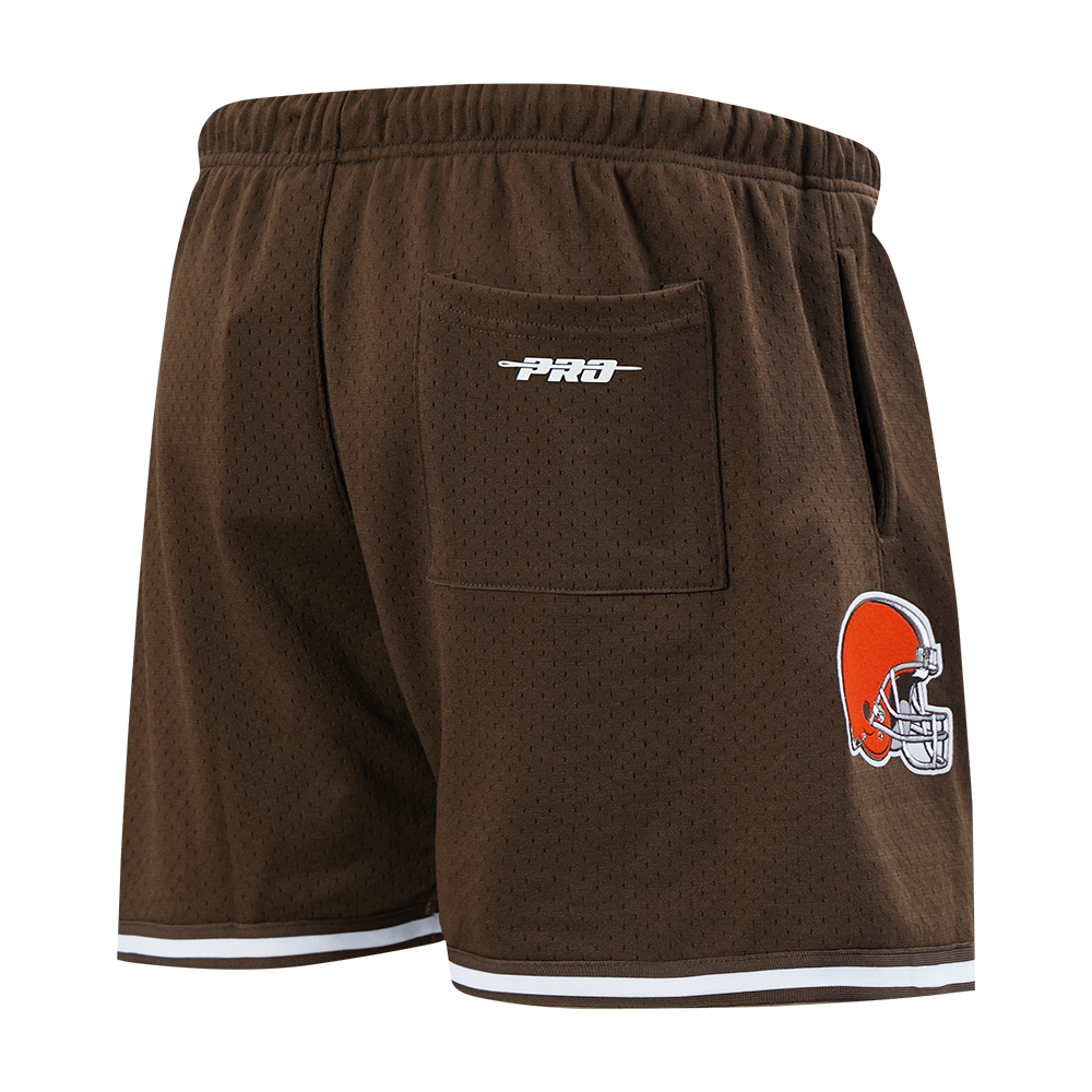 NFL CLEVELAND BROWNS MESH MEN'S MESH BASKETBALL SHORT (BROWN)