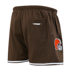 NFL CLEVELAND BROWNS MESH MEN'S MESH BASKETBALL SHORT (BROWN)