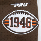 NFL CLEVELAND BROWNS MESH MEN'S MESH BASKETBALL SHORT (BROWN)