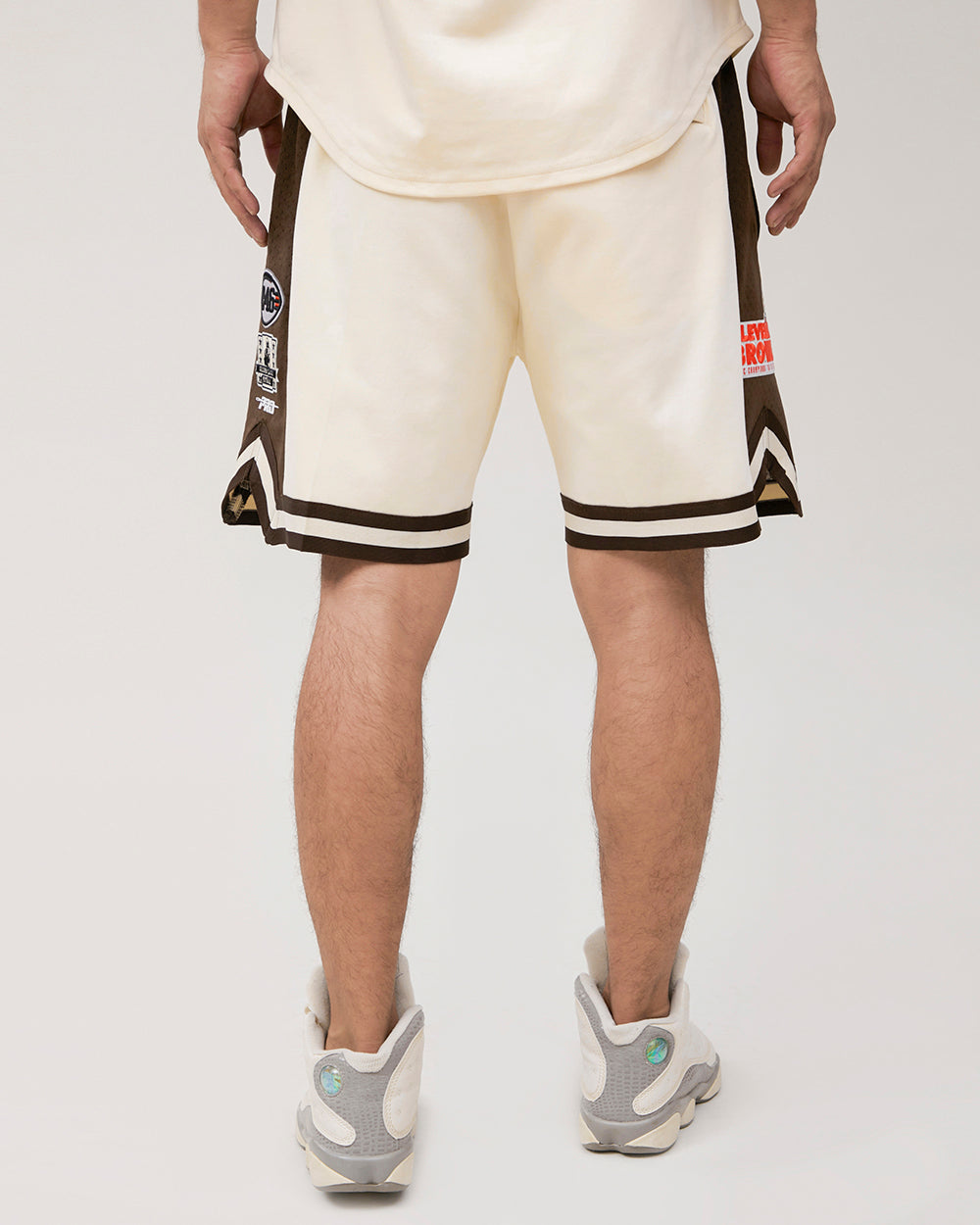 NFL CLEVELAND BROWNS RETRO CLASSIC MEN'S 2.0 SHORT (EGGSHELL/ BROWN)