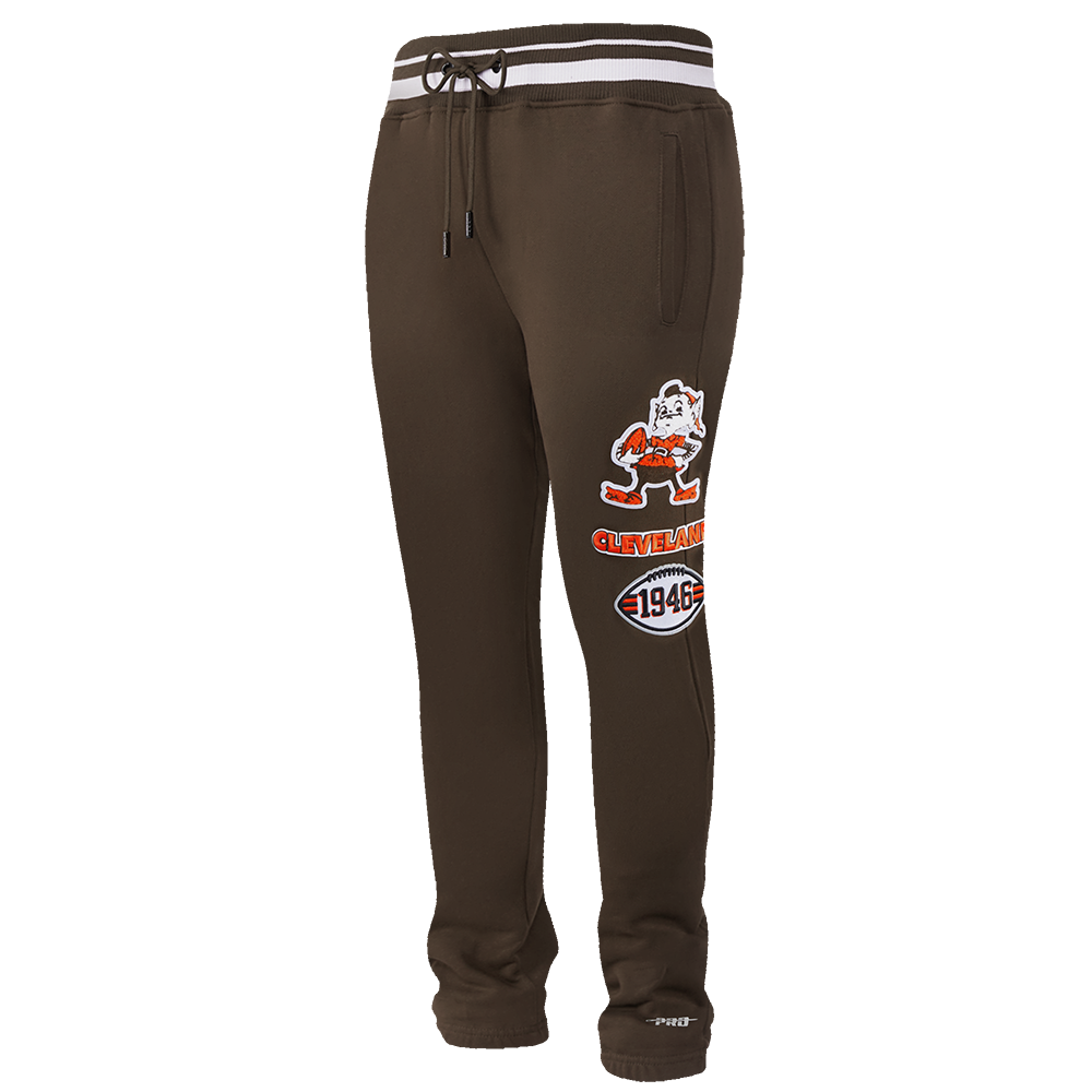 NFL CLEVELAND BROWNS RETRO CLASSIC PANTALON OUATÉ POUR HOMME (BRUN)
