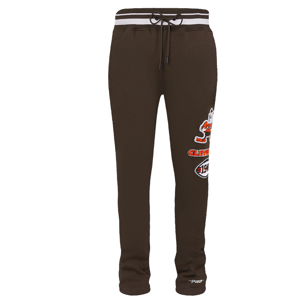 NFL CLEVELAND BROWNS RETRO CLASSIC PANTALON OUATÉ POUR HOMME (BRUN)