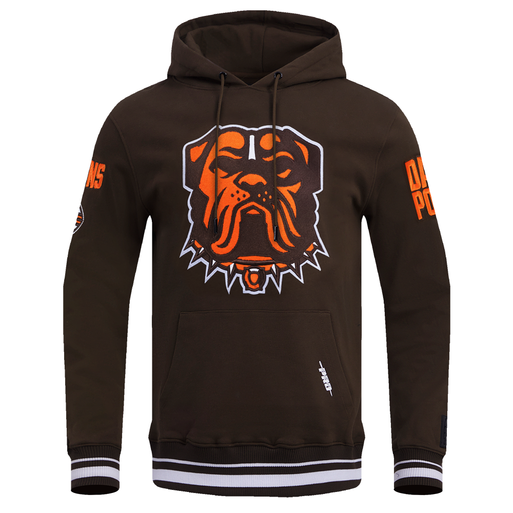 NFL CLEVELAND BROWNS CHANDAIL À CAPUCHON MASHUP CÔTELÉ POUR HOMME (BRUN)