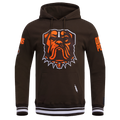 NFL CLEVELAND BROWNS CHANDAIL À CAPUCHON MASHUP CÔTELÉ POUR HOMME (BRUN)