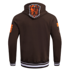 NFL CLEVELAND BROWNS CHANDAIL À CAPUCHON MASHUP CÔTELÉ POUR HOMME (BRUN)