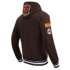 NFL CLEVELAND BROWNS CHANDAIL À CAPUCHON MASHUP CÔTELÉ POUR HOMME (BRUN)