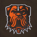 NFL CLEVELAND BROWNS CLASSIC CHENILLE CHANDAIL À CAPUCHON À GLISSIÈRE PLEINE LONGUEUR EN MAILLE DOUBLE POUR HOMME (BRUN)