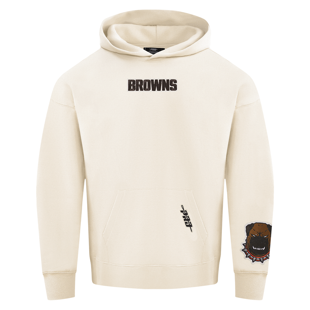 NFL CLEVELAND BROWNS WINGSPAN CHANDAIL À CAPUCHON POUR HOMME (COQUILLE D'ŒUF)