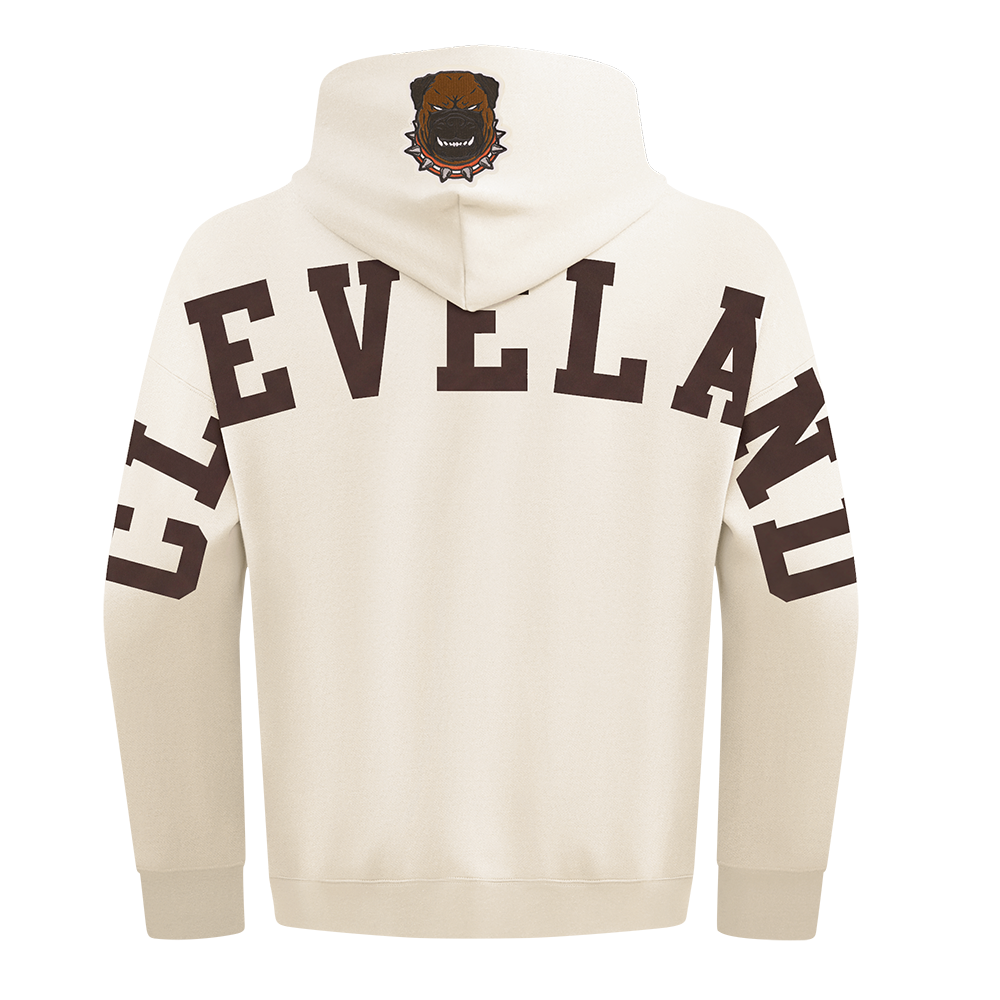 NFL CLEVELAND BROWNS WINGSPAN CHANDAIL À CAPUCHON POUR HOMME (COQUILLE D'ŒUF)