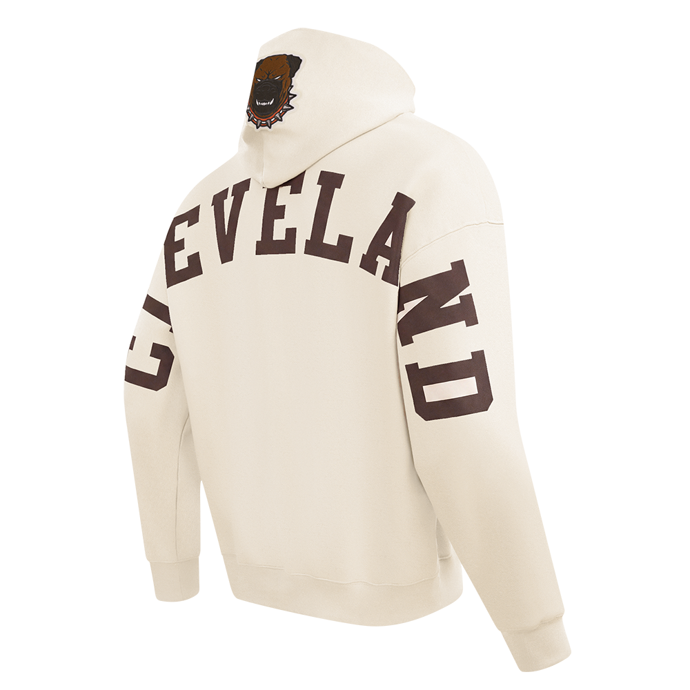 NFL CLEVELAND BROWNS WINGSPAN CHANDAIL À CAPUCHON POUR HOMME (COQUILLE D'ŒUF)