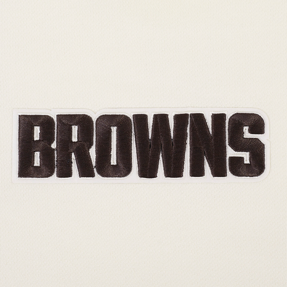 NFL CLEVELAND BROWNS WINGSPAN CHANDAIL À CAPUCHON POUR HOMME (COQUILLE D'ŒUF)