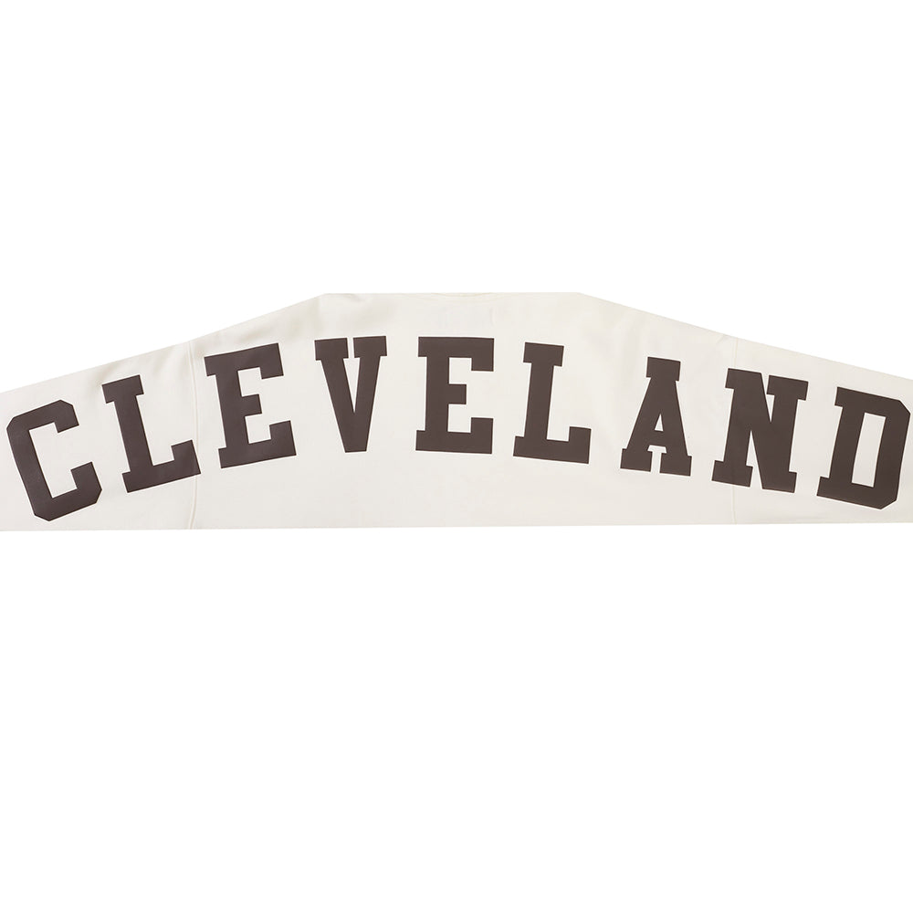 NFL CLEVELAND BROWNS WINGSPAN CHANDAIL À CAPUCHON POUR HOMME (COQUILLE D'ŒUF)