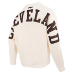 NFL CLEVELAND BROWNS WINGSPAN MEN'S SWEATSHIRT (EGGSHELL)