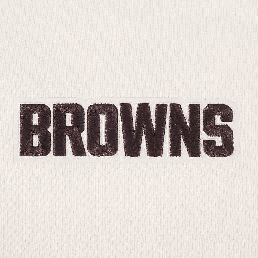 NFL CLEVELAND BROWNS WINGSPAN MEN'S SWEATSHIRT (EGGSHELL)