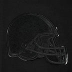 NFL CLEVELAND BROWNS TRIPLE BLACK CHANDAIL À CAPUCHON À GLISSIÈRE LOGO POUR HOMME (TRIPLE NOIR)