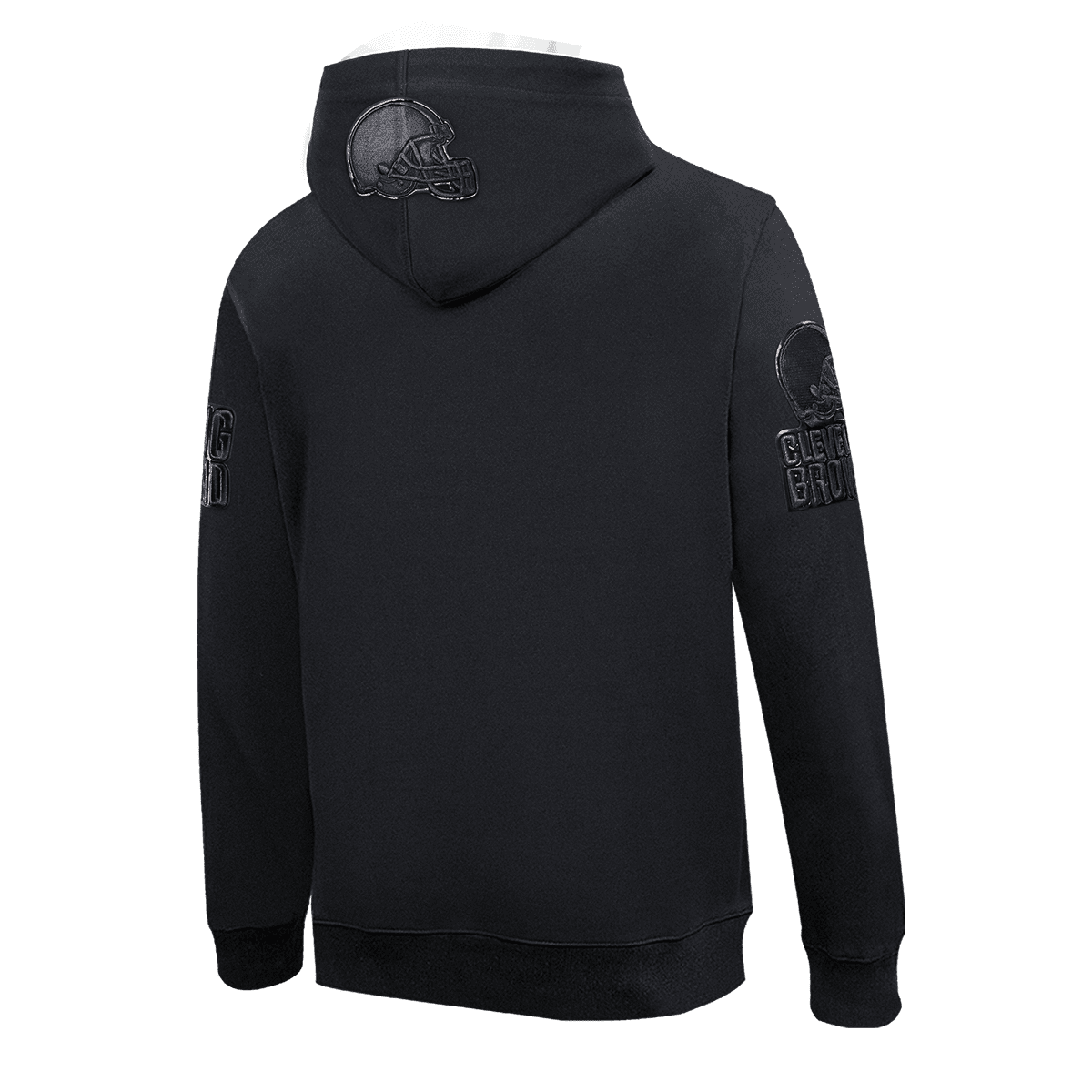 NFL CLEVELAND BROWNS TRIPLE BLACK CHANDAIL À CAPUCHON À LOGO (TRIPLE NOIR)