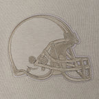 NFL CLEVELAND BROWNS NEUTRAL CHANDAIL À CAPUCHON EN MOLLETON À ÉPAULES TOMBANTES POUR HOMME (TAUPE)