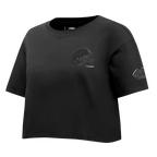 NFL CLEVELAND BROWNS TRIPLE BLACK WOMEN'S SJ BOXY TEE (TRIPLE BLACK WOMEN'S)