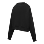 NFL CLEVELAND BROWNS TRIPLE BLACK CHANDAIL À COL ROND EN MOLLETON POUR FEMME (TRIPLE NOIR FEMME)