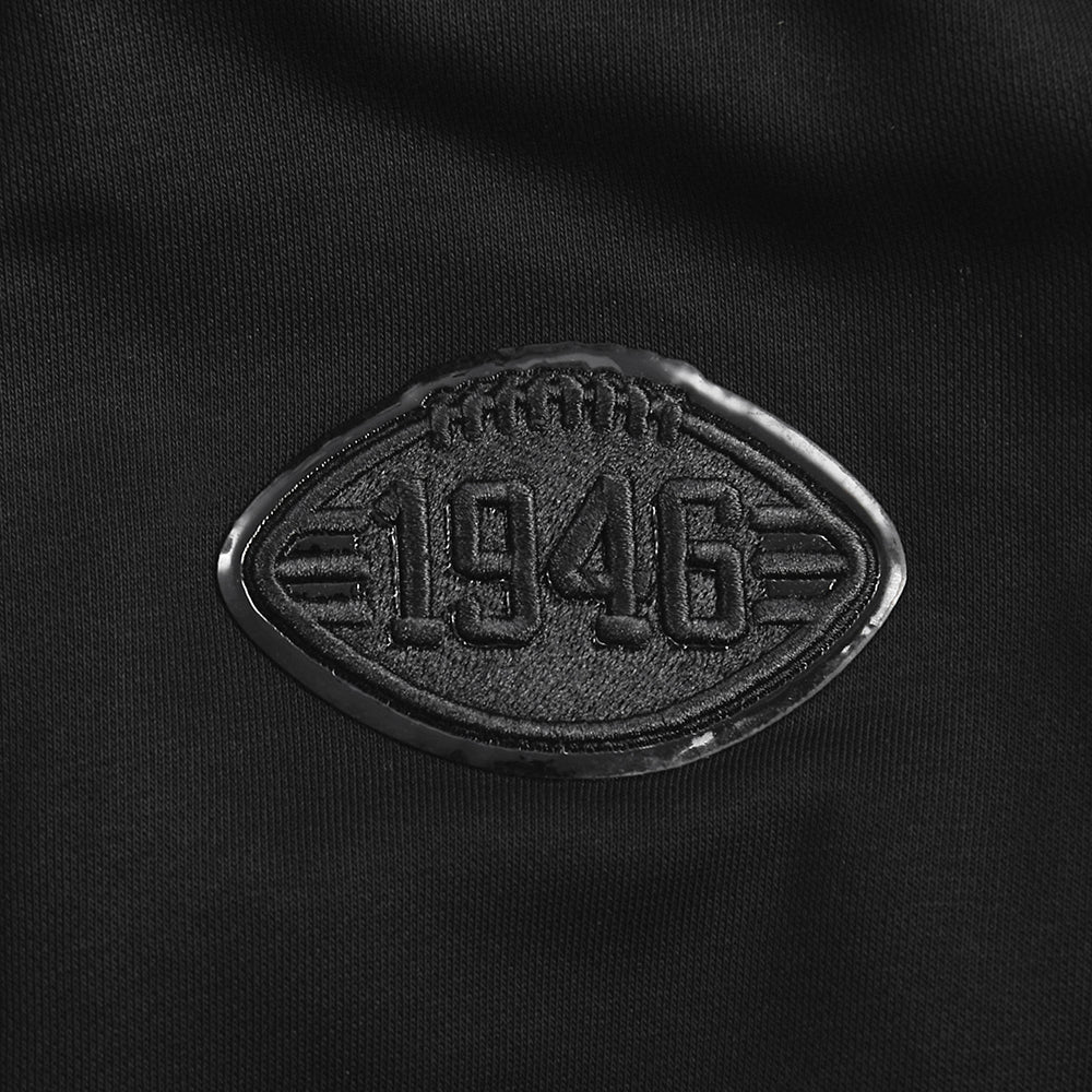 NFL CLEVELAND BROWNS TRIPLE BLACK CHANDAIL À COL ROND EN MOLLETON POUR FEMME (TRIPLE NOIR FEMME)