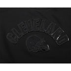 NFL CLEVELAND BROWNS TRIPLE BLACK CHANDAIL À COL ROND EN MOLLETON POUR FEMME (TRIPLE NOIR FEMME)