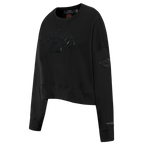 NFL CLEVELAND BROWNS TRIPLE BLACK CHANDAIL À COL ROND EN MOLLETON POUR FEMME (TRIPLE NOIR FEMME)
