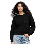 NFL CLEVELAND BROWNS TRIPLE BLACK CHANDAIL À COL ROND EN MOLLETON POUR FEMME (TRIPLE NOIR FEMME)