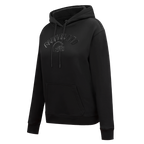 NFL CLEVELAND BROWNS TRIPLE BLACK WOMEN'S FLC PO HOODIE (TRIPLE BLACK WOMEN'S)