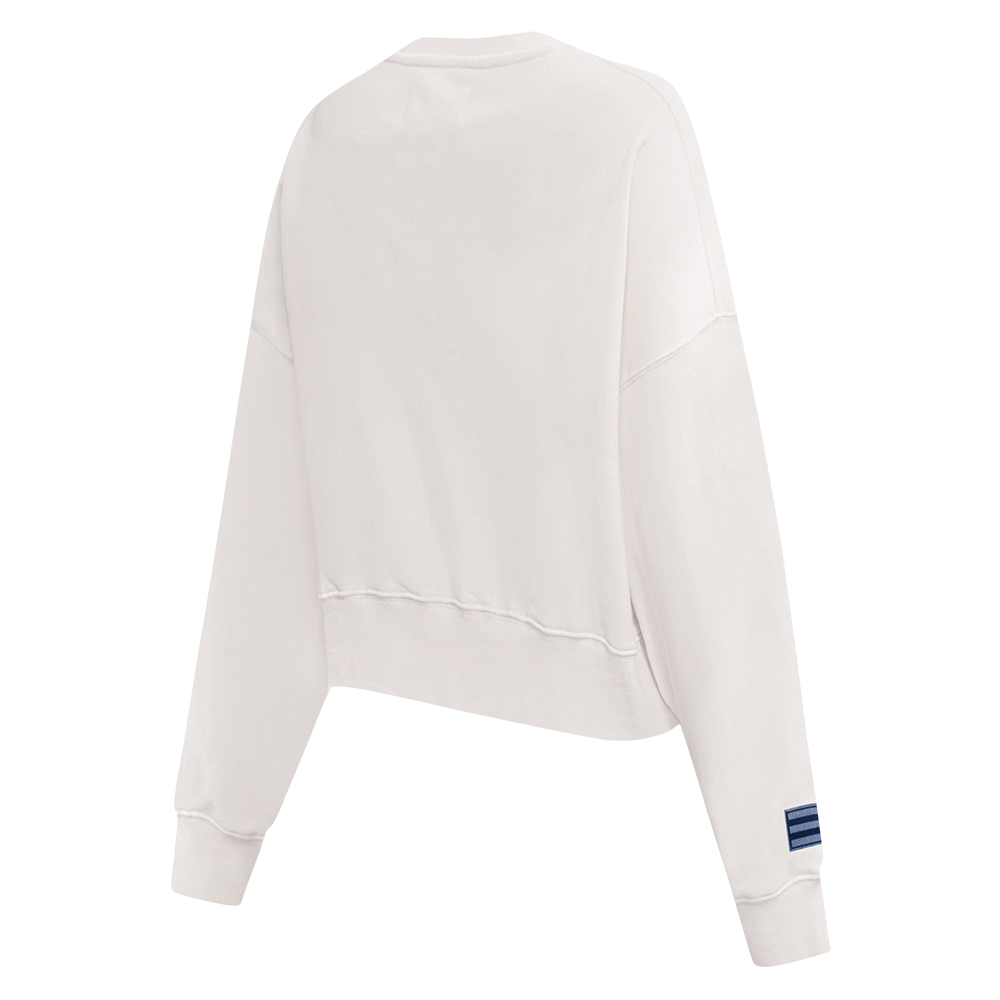NFL CLEVELAND BROWNS VARSITY BLUES CHANDAIL À COL ROND EN MOLLETON POUR FEMME (LIN)