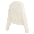 NFL CLEVELAND BROWNS NEUTRAL FLEECE CREWNECK (EGGSHELL)