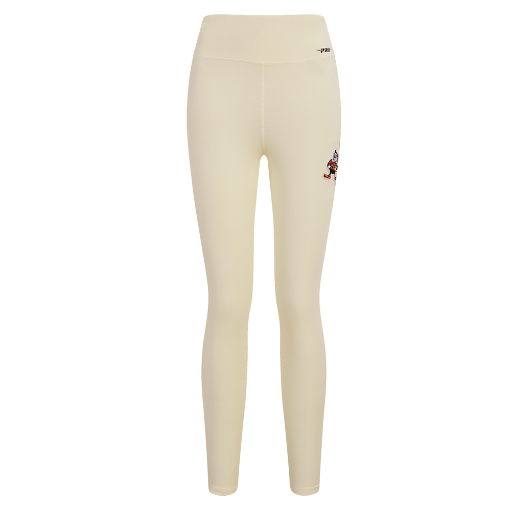 NFL CLEVELAND BROWNS RETRO CLASSIC WOMEN'S JERSEY LEGGING (EGGSHELL)