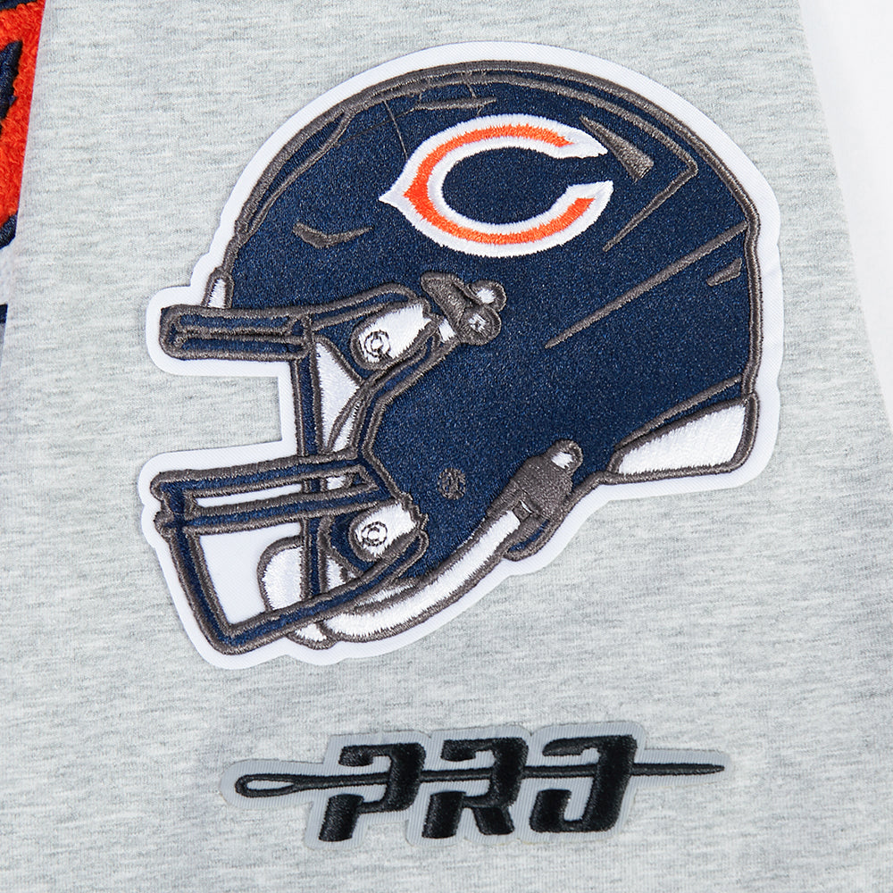 NFL CHICAGO BEARS SCRIPT TAIL MEN'S SJ TEE (HEATHER GREY)