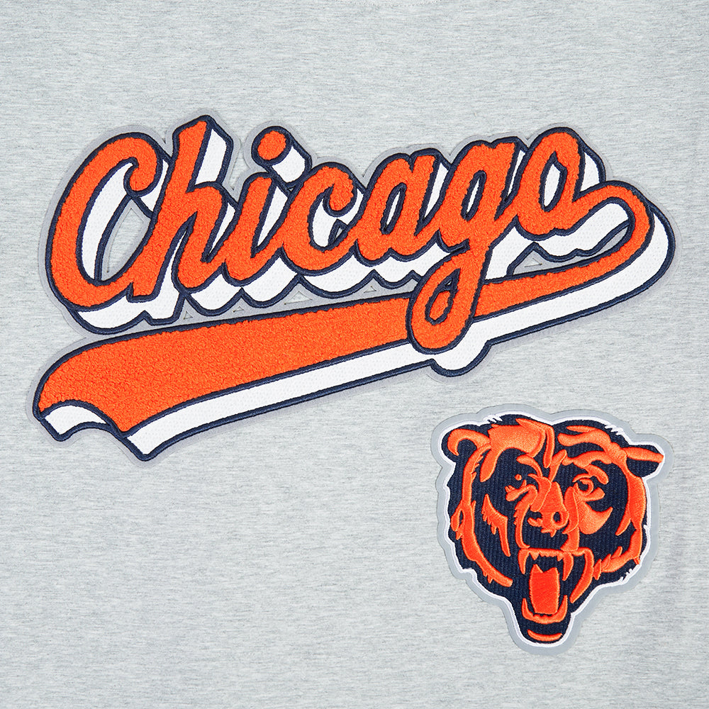 NFL CHICAGO BEARS SCRIPT TAIL MEN'S SJ TEE (HEATHER GREY)