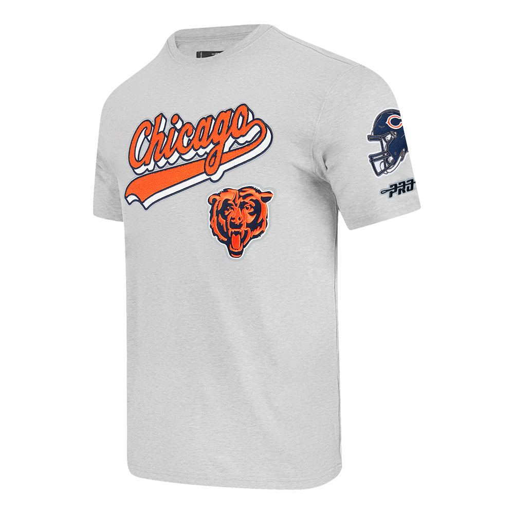 NFL CHICAGO BEARS SCRIPT TAIL MEN'S SJ TEE (HEATHER GREY)