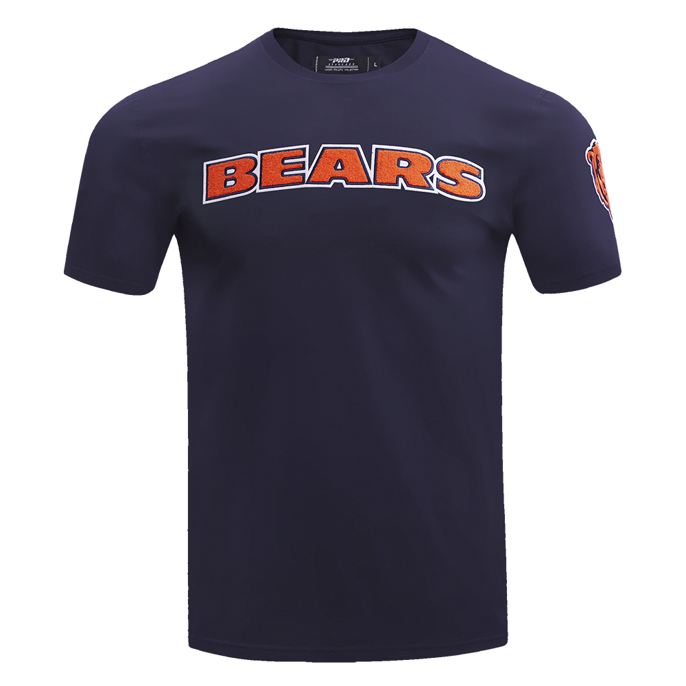 NFL CHICAGO BEARS CLASSIC CHENILLE T-SHIRT POUR HOMME (MARINE MINUIT)