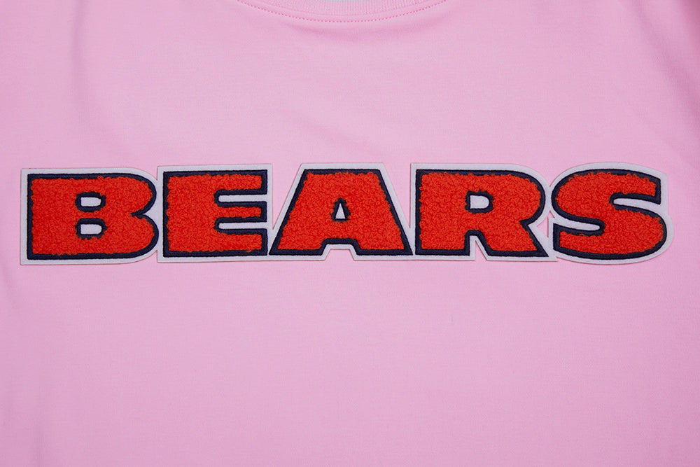 NFL CHICAGO BEARS CLASSIC CHENILLE T-SHIRT POUR HOMME (ROSE)