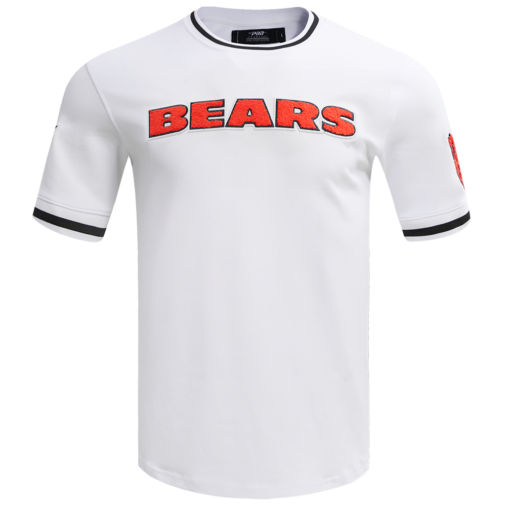 NFL CHICAGO BEARS CLASSIC CHENILLE T-SHIRT POUR HOMME (BLANC)