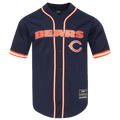 NFL CHICAGO BEARS CLASSIC CHEMISE BOUTONNÉE EN FILET POUR HOMME (MARINE MINUIT/ORANGE)