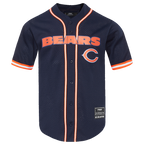 NFL CHICAGO BEARS CLASSIC CHEMISE BOUTONNÉE EN FILET POUR HOMME (MARINE MINUIT/ORANGE)
